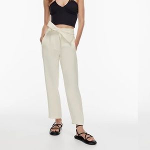 Wilfred Tie Front Pant in BLACK